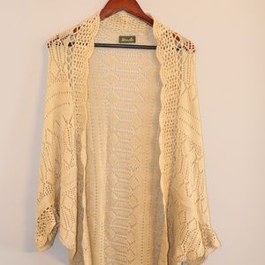 Maude Tan Knitted Shrug